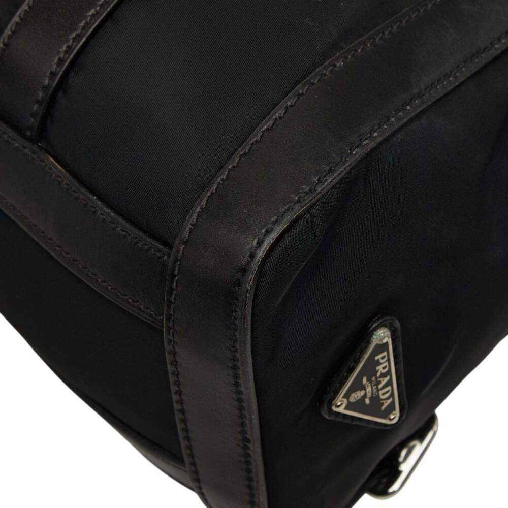 PRADA Black Leather Shoulder Bag - Picture 8 of 11